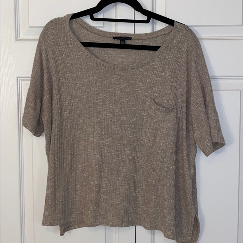 Beige Crop Top